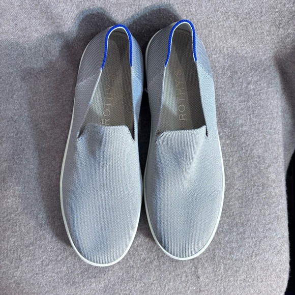 ROTHY’s Sz 10 The Original Slip-On Loafers Rubber Sole Machine Washable in Grey - Picture 3 of 11